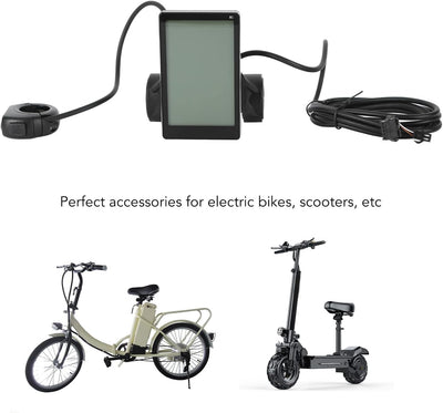 Dpofirs M5 EBike LCD Display, Elektrofahrrad Scooter LCD Panel Bildschirm, E Bike Zubehör Odemeter B