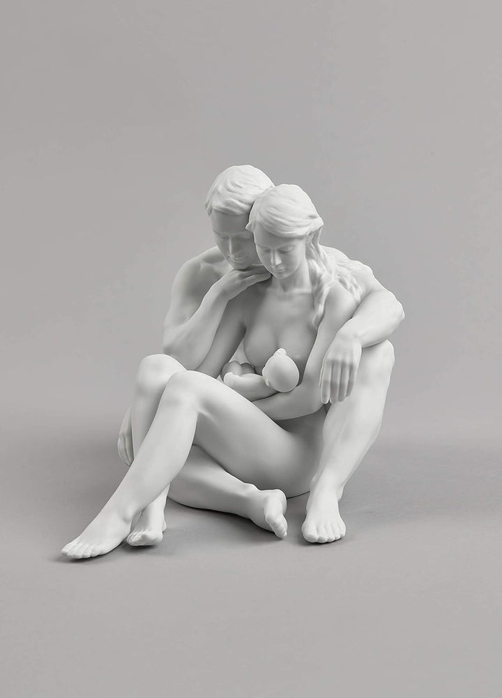 LLADRÓ Familien-Figur Die Essenz des Lebens. Paar. Porzellan.