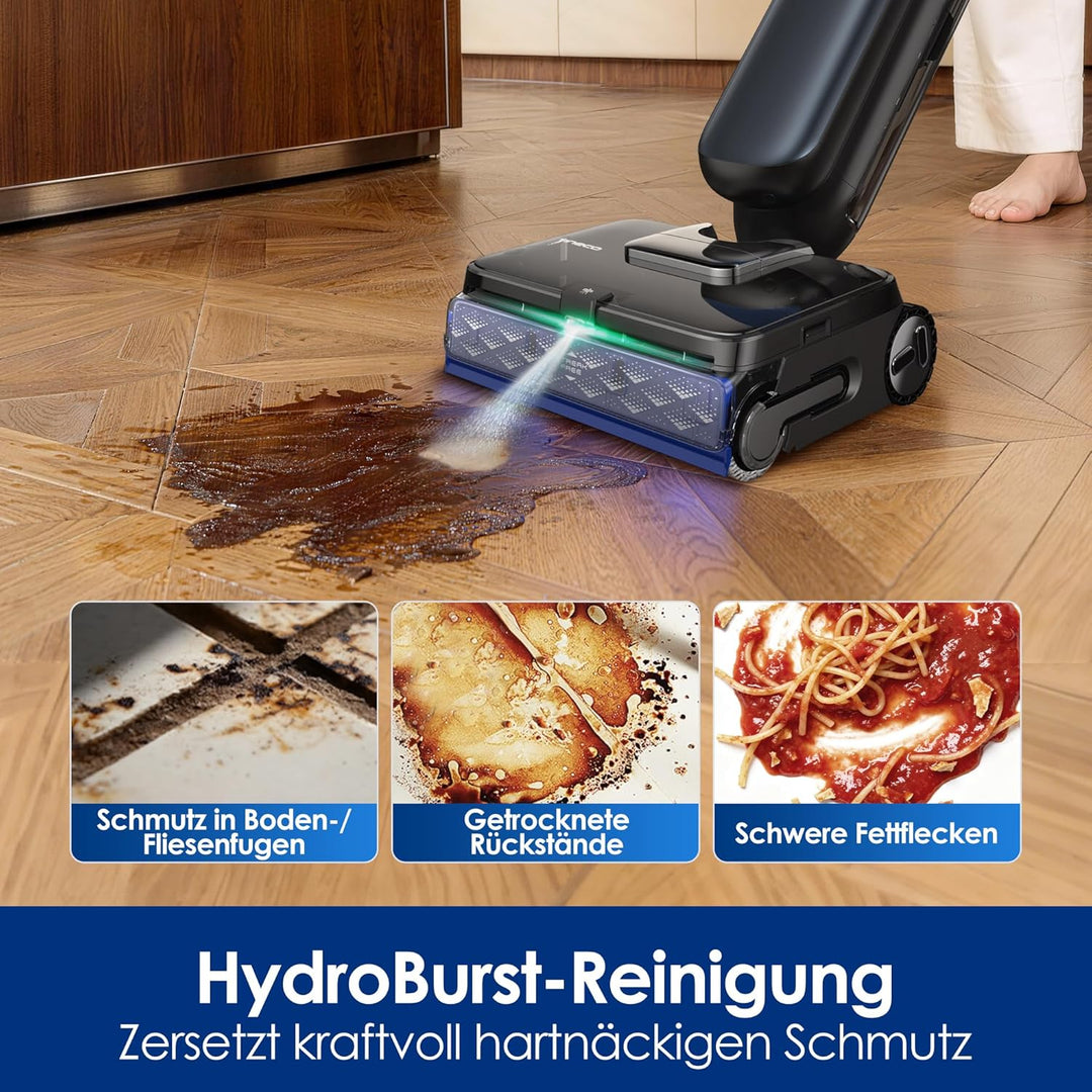 Tineco Floor One Station S9 Artist Nass- & Trockensauger, Auto Wasserbefüllung, 5 L Wassertank, Stre