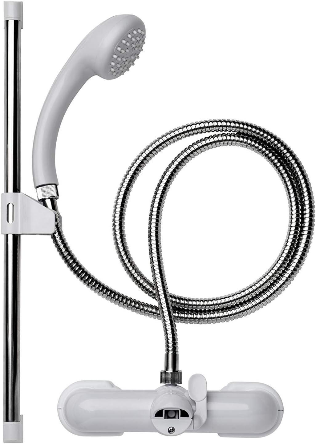 Croydex Badezimmer Duschkopf-Mischbatterie Silber, Silber