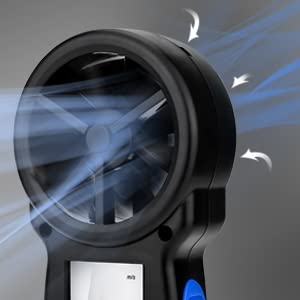 AIOMEST Windmesser, Digital Anemometer Windmesser Windmessgerät Handheld, AI-866A Windmesser CFM Win