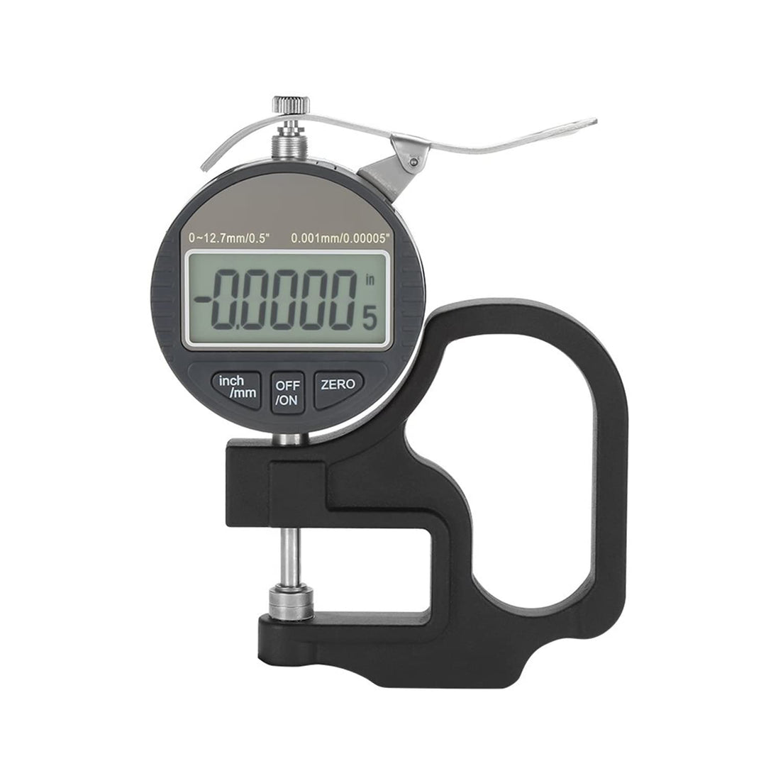 Digitalanzeige Papier Leder Stoffstärke Messgerät Messwerkzeugbereich 0-12,7 mm 0,001 mm