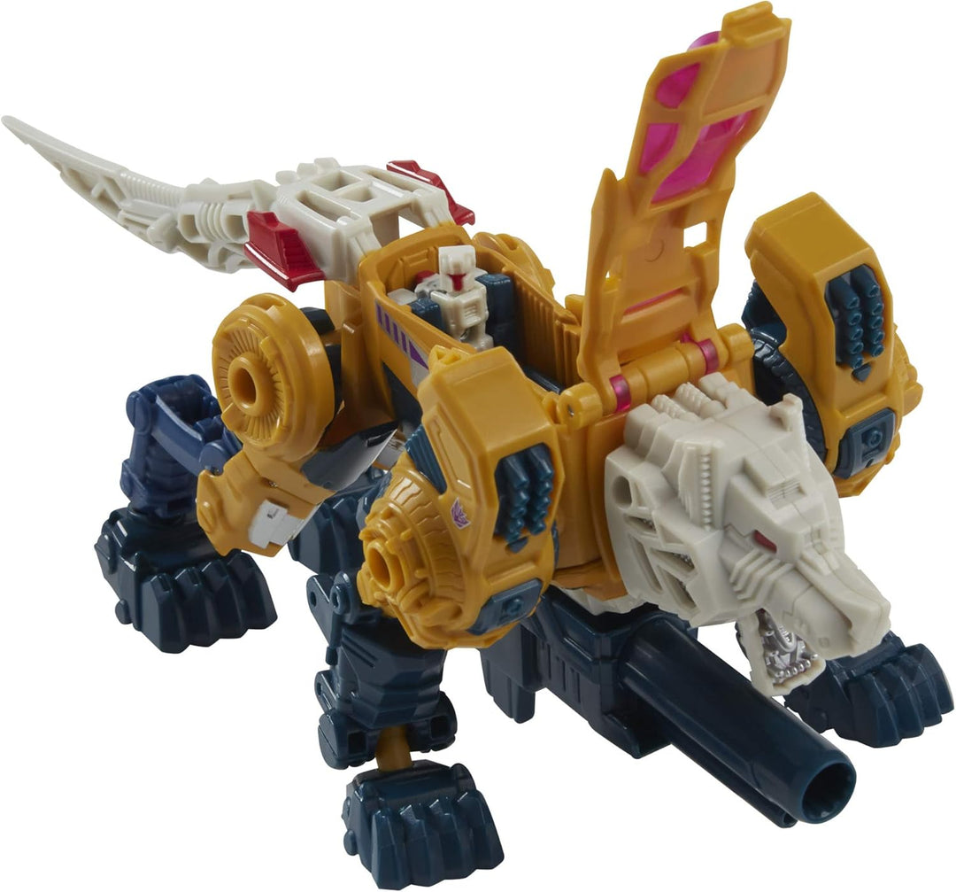 Transformers Moderne Figur 2021 in Retro Verpackung Decepticon Headmaster Weirdwolf mit Monxo