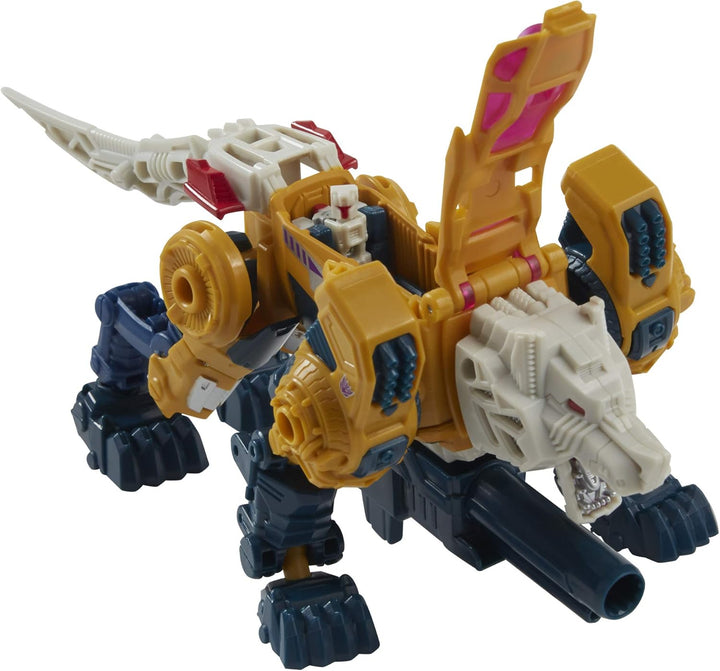 Transformers Moderne Figur 2021 in Retro Verpackung Decepticon Headmaster Weirdwolf mit Monxo