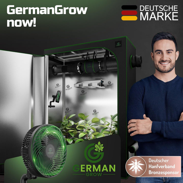 G6 Clip-Ventilator ECO Motor 10W, 10-Stufen, Oszillierend für Growbox und Pflanzenwachstum