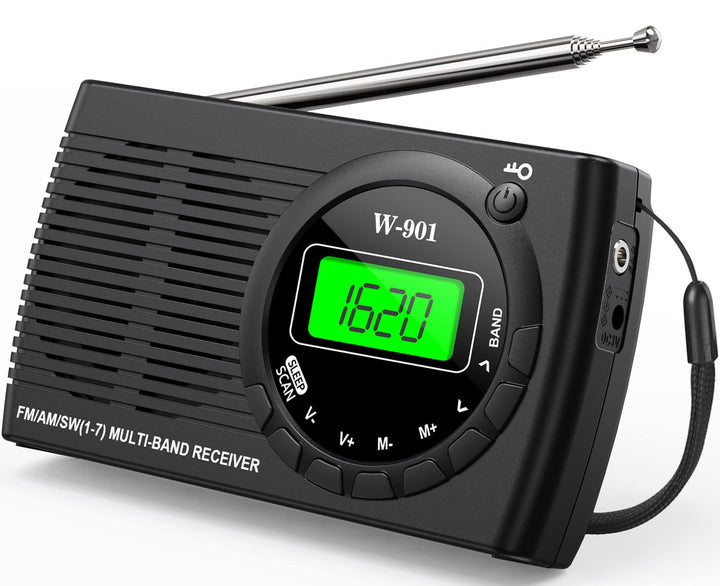 Tendak Tragbares Radio, kleines tragbares Radio FM/AM (MW) /SW, Transistor Radio mit hervorragendem