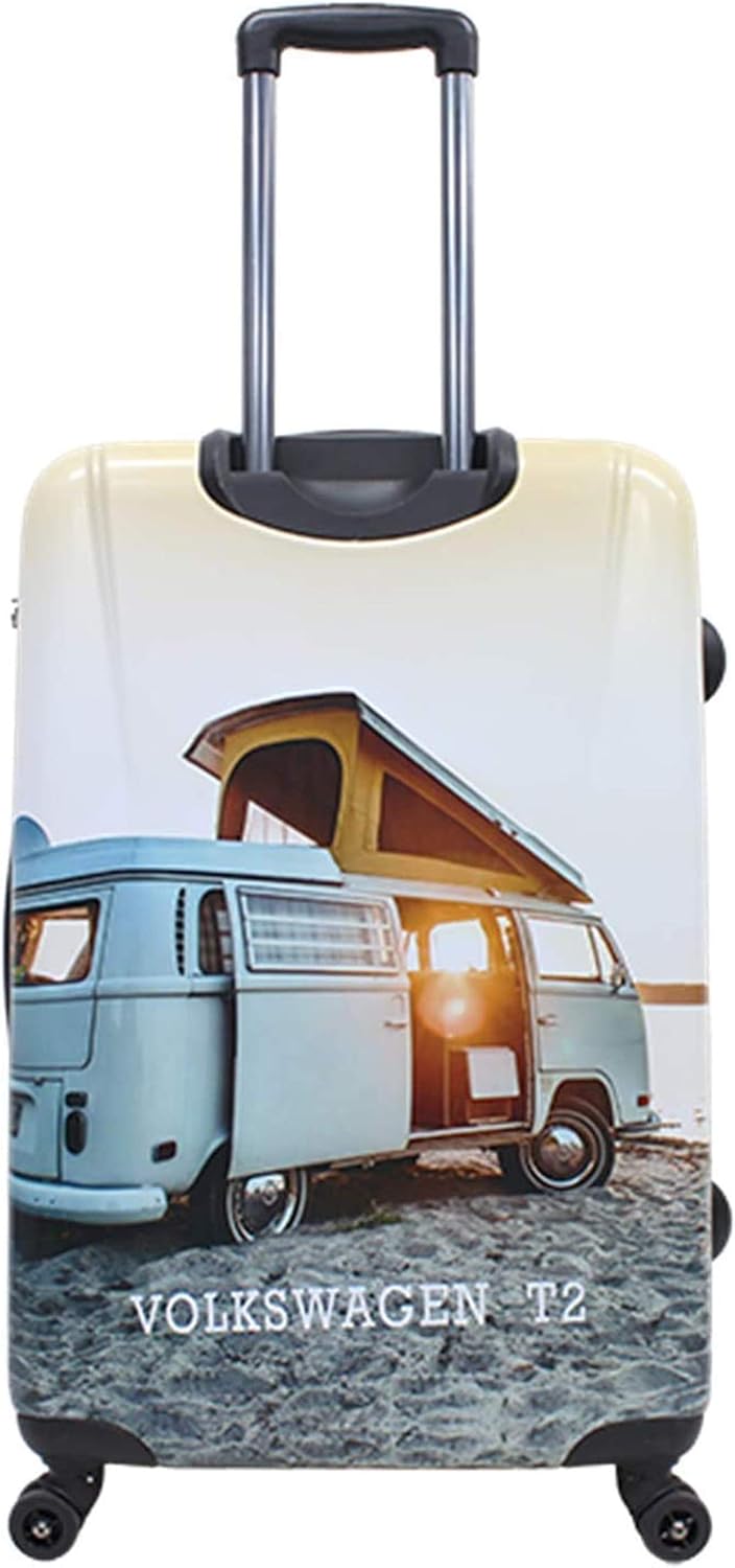 Bowatex Print Bulli T2 Camper Bus Reise Koffer Trolley 4 Rollen 67 cm medium