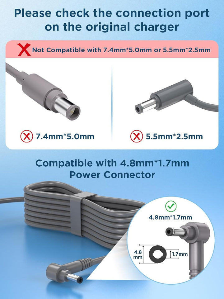 30.45V LadeKabel Ladegerät für Dyson V10 V11 V12 V15 SV12 SV14 SV15 SV16 SV20 SV22, Netzteil für Dys