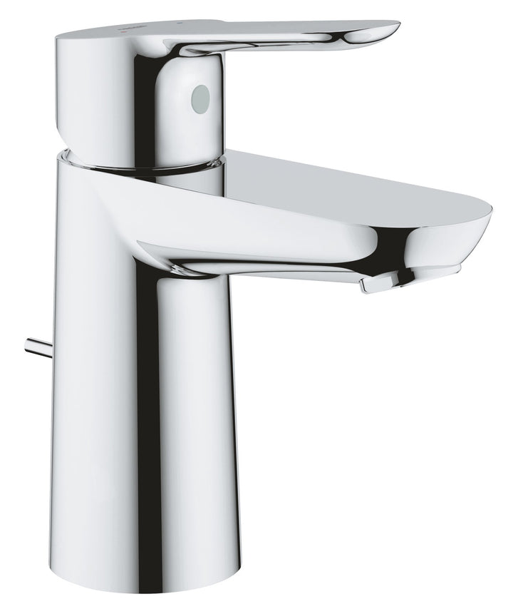 GROHE BauEdge - Einhand-Waschtischarmatur (wassersparend, langlebige Oberfläche, S-Size), chrom, 233