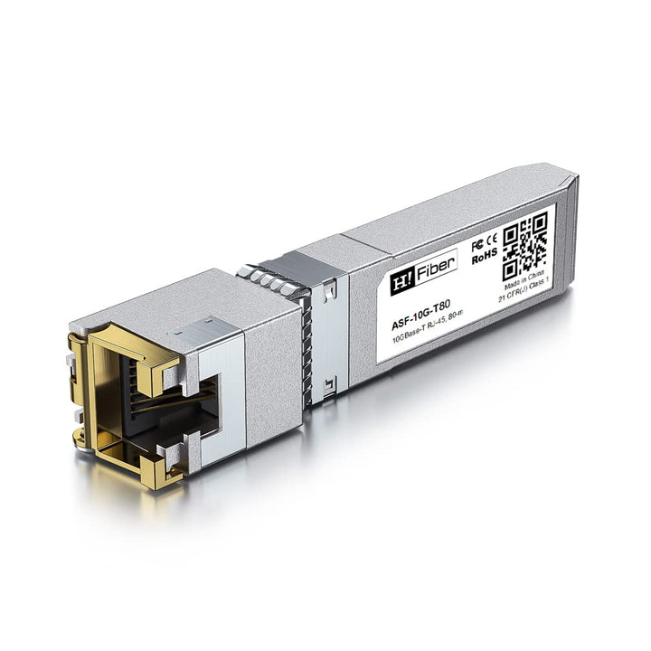H!Fiber 10Gb SFP+ auf RJ45 Modul, 80 Meter, 10Gbase-T Ethernet SFP+ Kupfer Transceiver für Cisco, Me