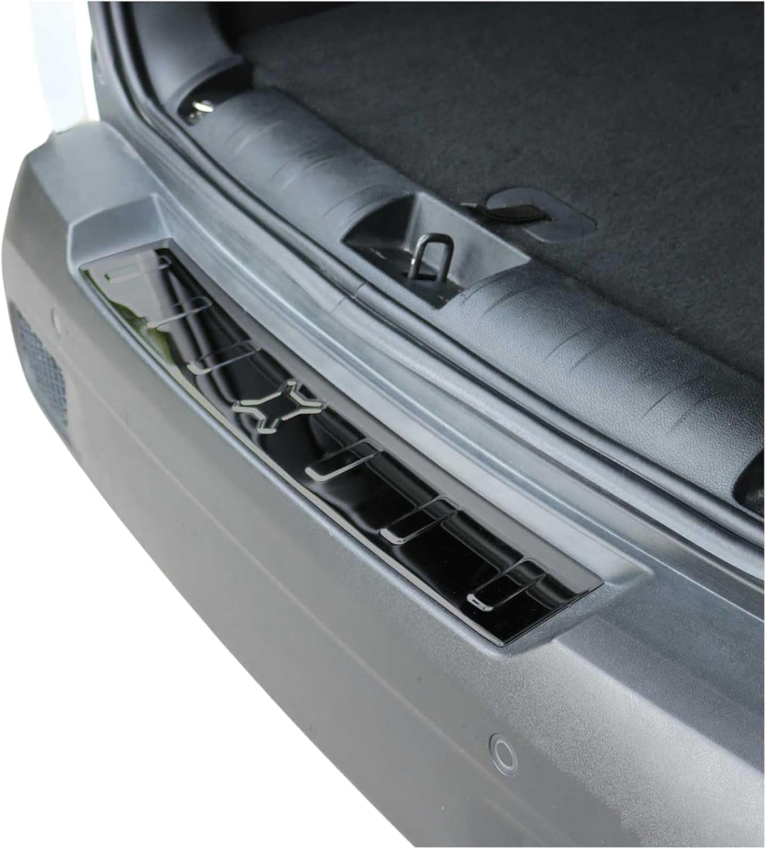 Ladekantenschutz kompatibel mit Jeep Renegade 2015-2023 Dark Chrom Stossstange Edelstahl 1x