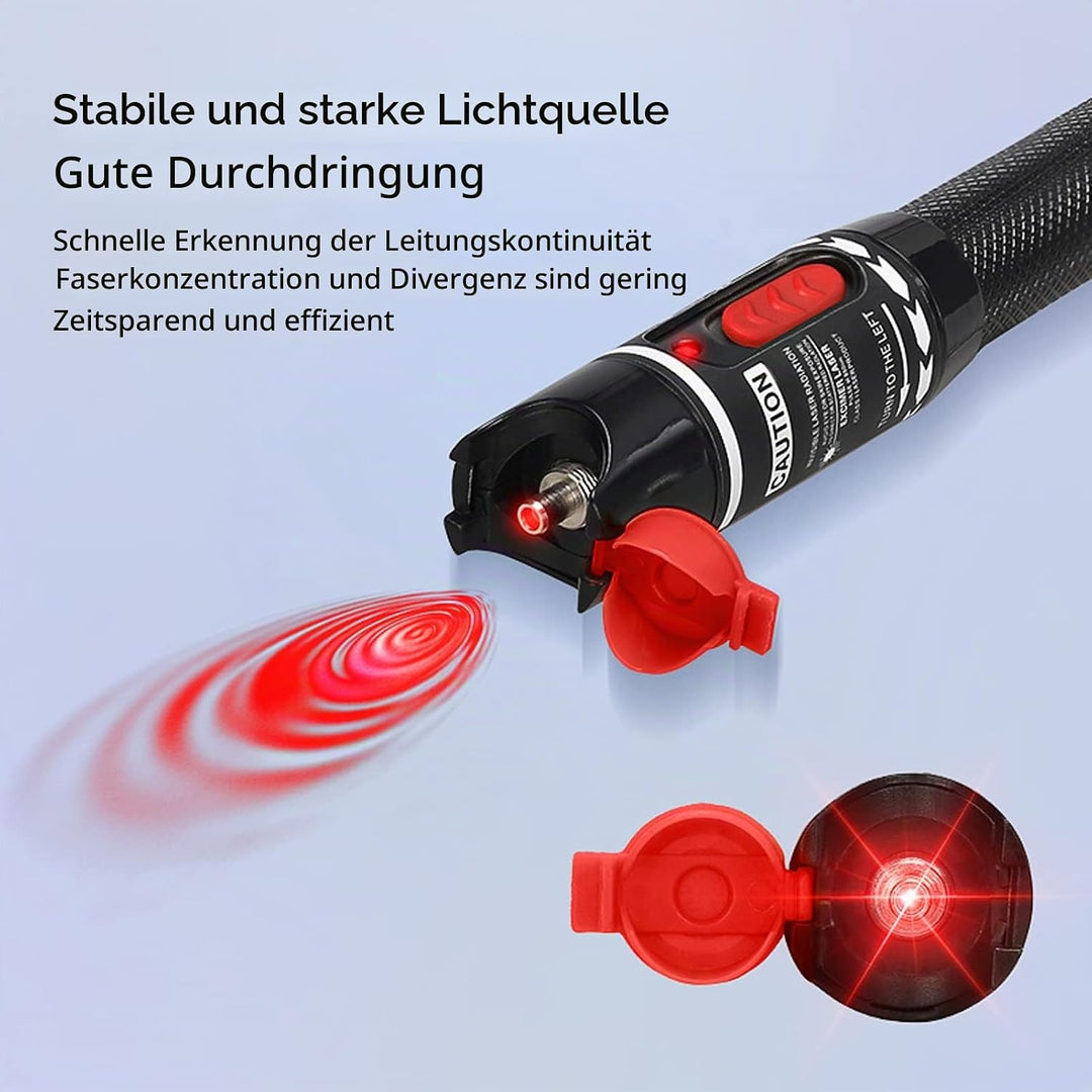Glasfaserkabel Tester, 50MW VFL Glasfaser Rotlicht Stift Kabel Tester Detektor Meter, Rotlichtquelle