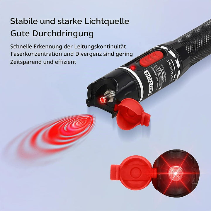 Glasfaserkabel Tester, 50MW VFL Glasfaser Rotlicht Stift Kabel Tester Detektor Meter, Rotlichtquelle