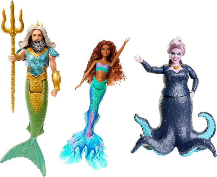 DISNEY Arielle, die Meerjungfrau - König Triton, Ursula und Arielle in bekannten Outfits, beweglich