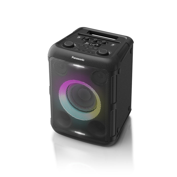 Panasonic SC-BMAX5E-K Tragbarer Party-Lautsprecher mit Bluetooth, integrierter Beleuchtung, 75 W, US