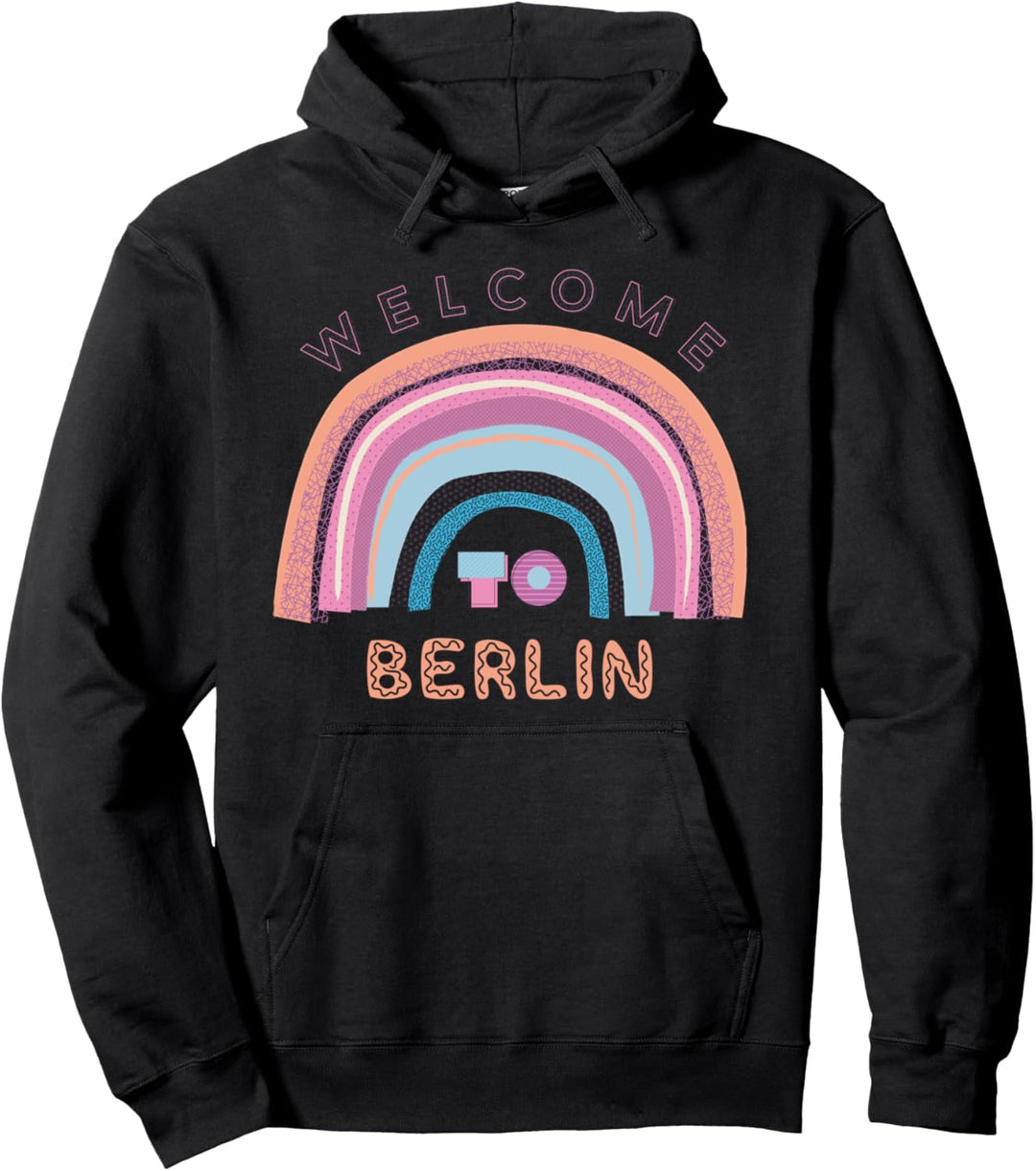 Berlin Deutschland Regenbogen Bohemian Reise Souvenir Party Pullover Hoodie