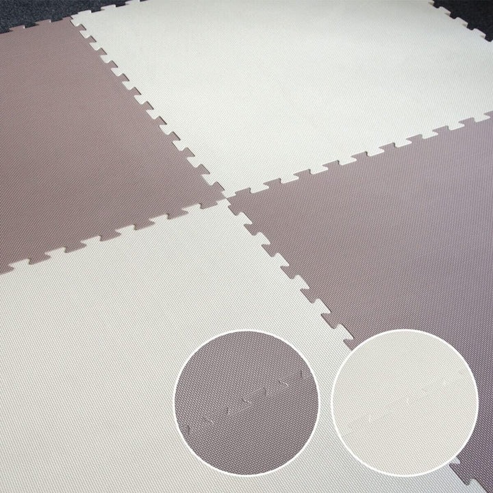 EYEPOWER Profi Fitnessmatte Dicke 2,5cm versch. Sets - Trainingsmatte mit Rand - 90x90cm Bodenschutz