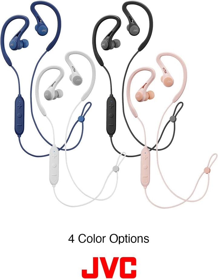 JVC, HA-EC25W-B-U Bluetooth-Sport-Kopfhörer, schweissfest, IPX2, Schwarz