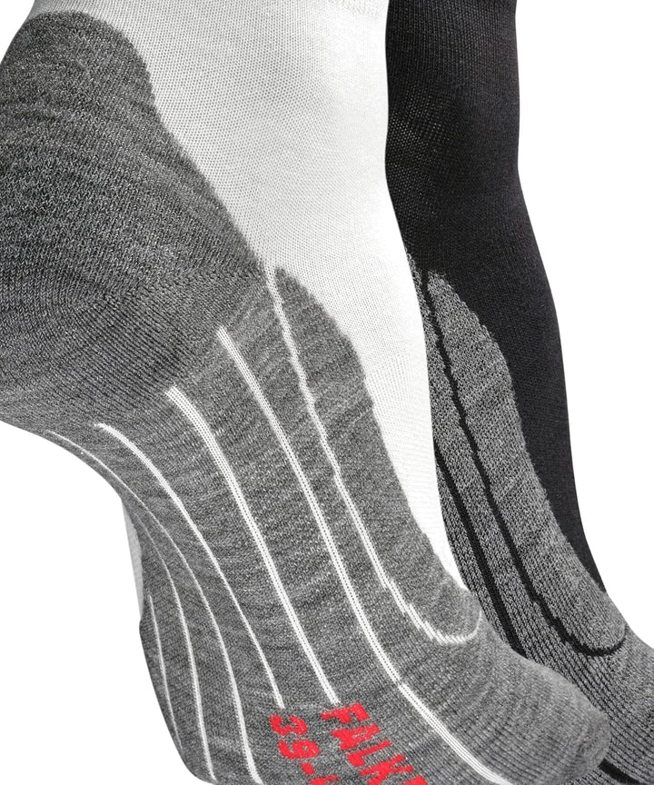 FALKE Damen RU4 Short 2-Pack Laufsocken mittelstarke Polsterung antiblasen kurz vegan Sport Jogging