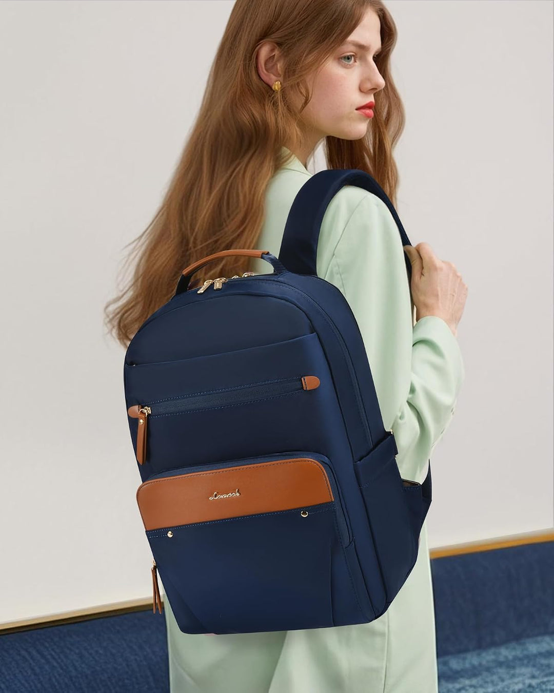 LOVEVOOK Rucksack Damen, Wasserdicht 15,6 Zoll Laptop Rucksäcke Arbeitsrucksack Schulrucksack Teenag