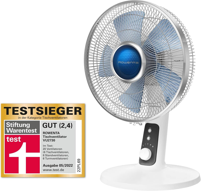 Rowenta VU5640 Standventilator Turbo Silence Extreme | 4 Geschwindigkeitsstufen Grau/Antrazit/Weiss