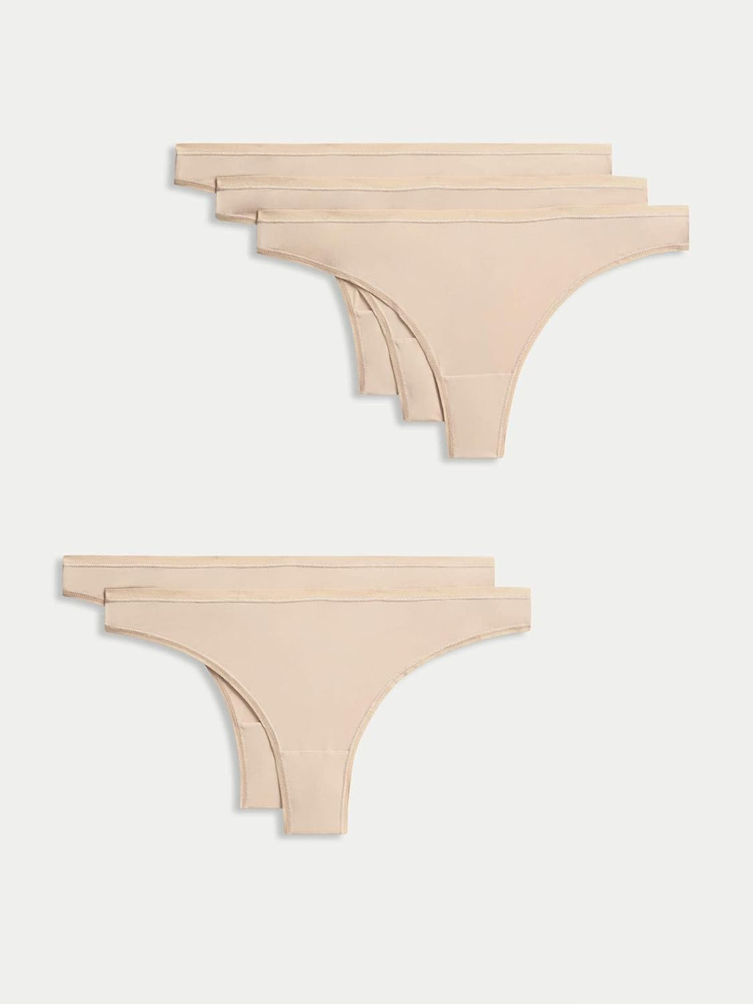 Marks & Spencer 5Er-Pack Tief Sitzende Tangas Aus Mikrofaser Damen 42 Rose Quartz, 42 Rose Quartz