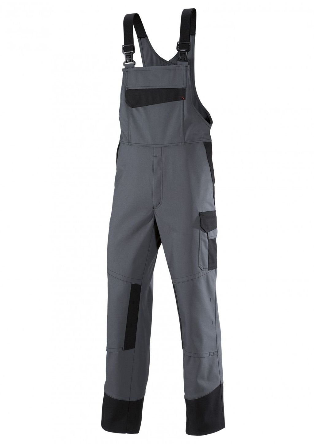 BP 2401-820-5332-44n Latzhose, Stretch-Hosenträger mit Clipbefestigungen, 320,00 g/m² , dunkelgrau/s