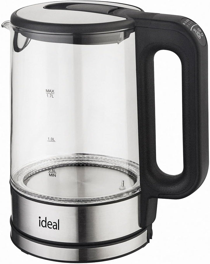 eldom IK1103 Glas Wasserkocher mit Temperatureinstellung (40°C-100°C), 1,7 Liter | Warmhaltefunktion