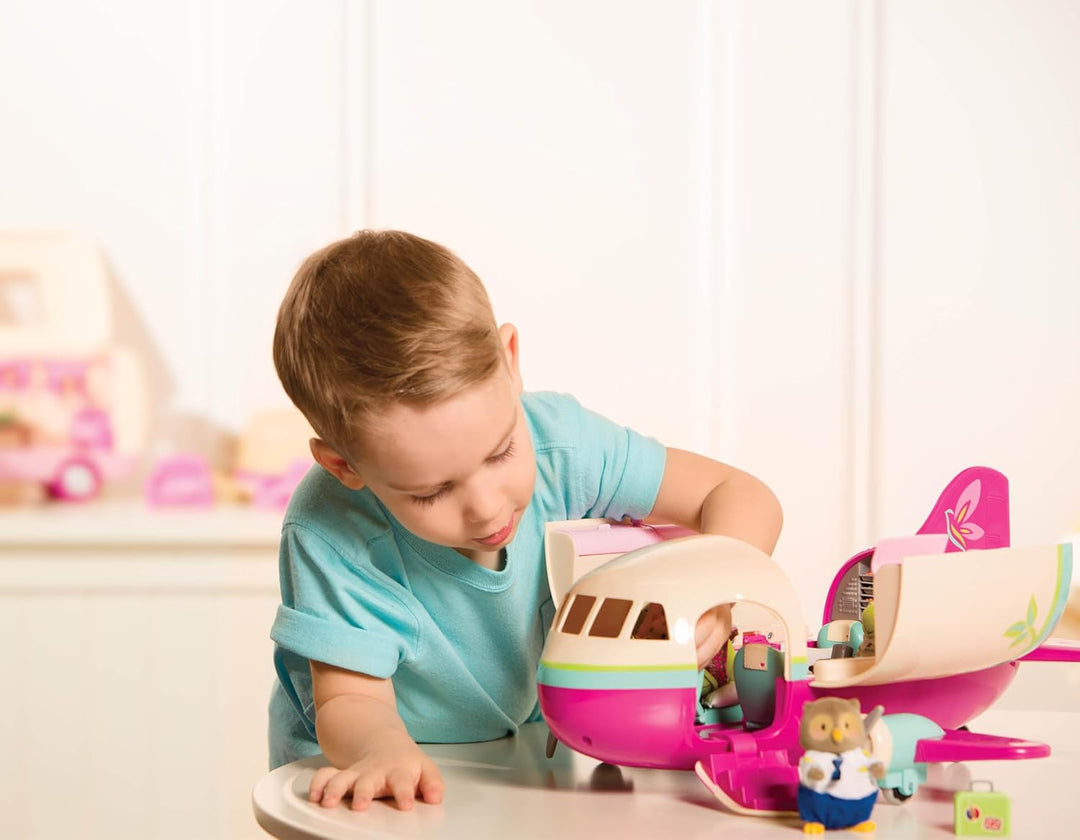 Li'l Woodzeez - Honeysuckle Airway - Spielflugzeug - Flughafen Spielset - Spielset für Kinder - Figu