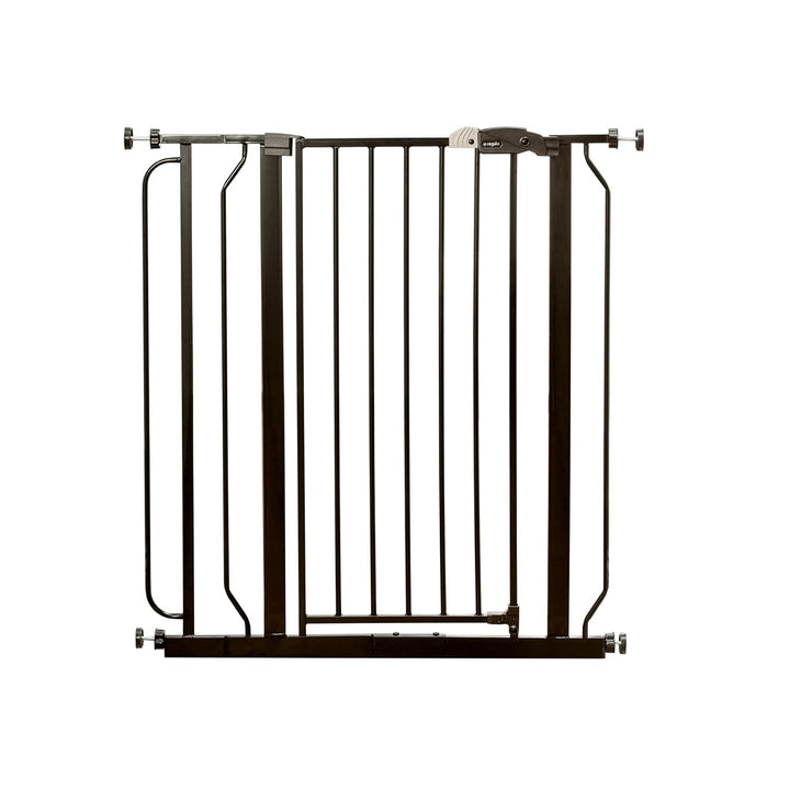 Regalo Deluxe Easy Step Schutzgitter extrahoch, Schwarz Extra Tall Schwarz, Extra Tall Schwarz