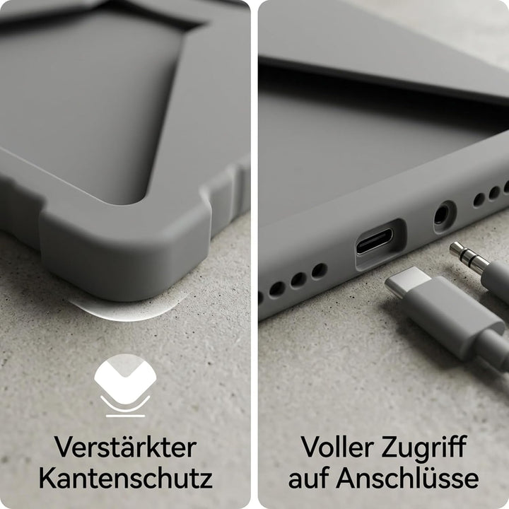 Silikon Schutzhülle für Starlink Mini, stossfestes Gehäuse grau