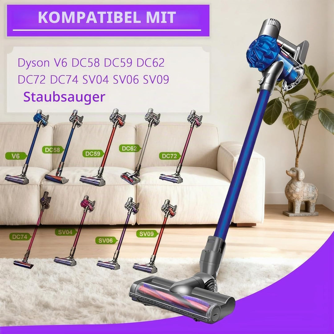 Bürste kompatibel für Dyson V6 DC58 DC59 DC62 DC72 DC74 SV04 SV06 Staubsauger Ersatzteile, Direktant