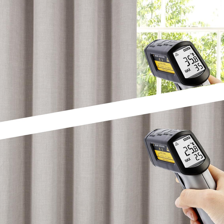 always4u Vorhang Blickdicht 100% mit Ösen, Elegente Gardinen Wohnzimmer Modern Abdunkelnde Vorhänge