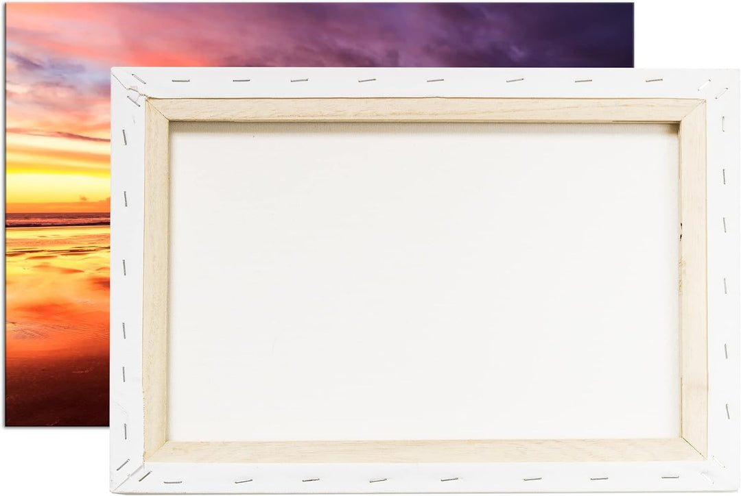 deyoli Sonnenaufgang Neuseeland Format: 100x70 als Leinwandbild, Motiv fertig gerahmt auf Echtholzra