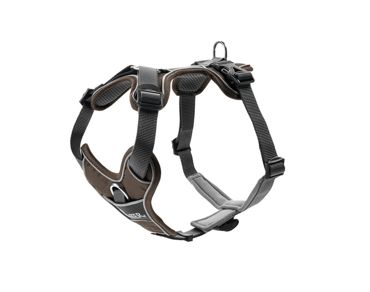 HUNTER Hundegeschirr, Braun/Grau, 72-100 cm 72 - 100 cm braun/grau, 72 - 100 cm braun/grau