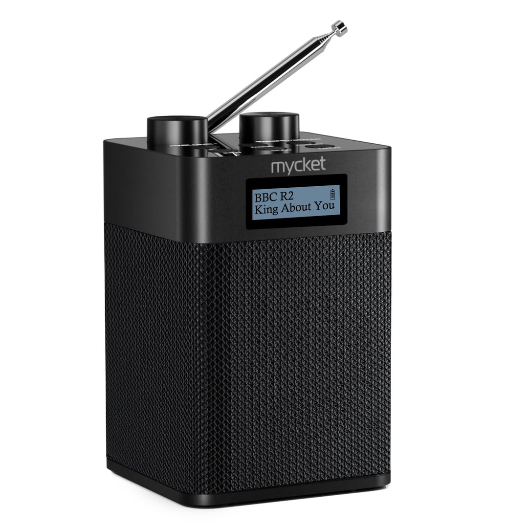 Mycket DAB/DAB+ Digital und UKW Radio, Batteriebetriebenes Radio, tragbares DAB Radio, wiederaufladb