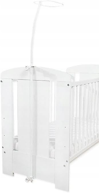 KOELL Baldachinhalterung – Metallhalter für Babybett, Pulverbeschichtet, Weisse Ausführung, Ohne Sch