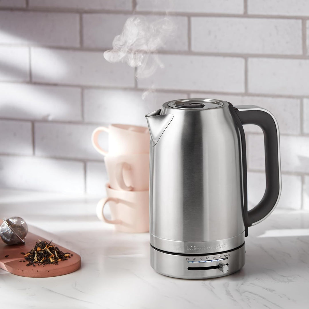 KitchenAid Wasserkocher mit Temperatureinstellung von 50 bis 100°C | Teekocher mit Temperaturanzeige