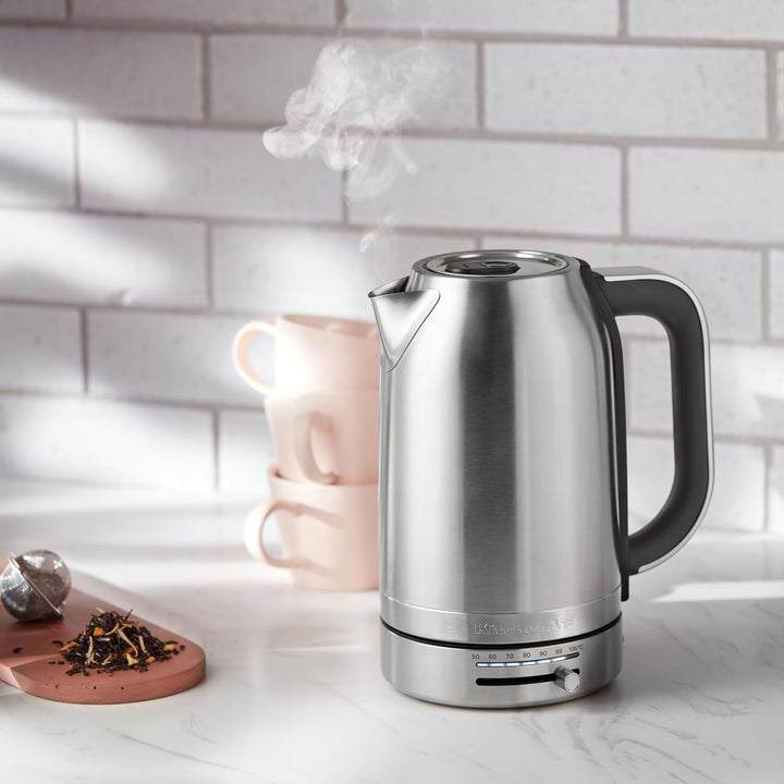 KitchenAid Wasserkocher mit Temperatureinstellung von 50 bis 100°C | Teekocher mit Temperaturanzeige