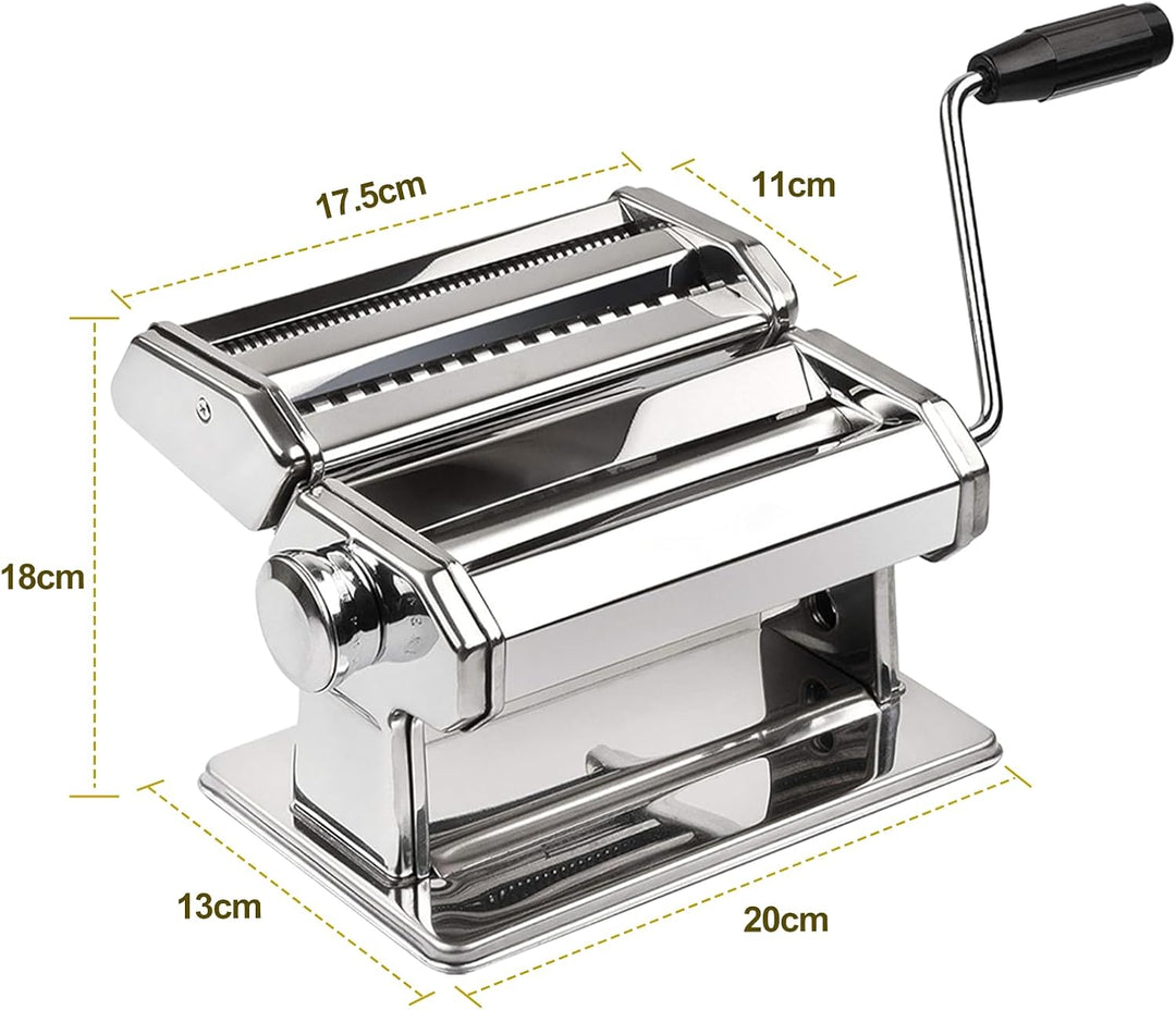 Manuelle Nudelmaschine, Split Pasta Maker, Edelstahl Pastamaschine | Aufsätze für Lasagneblätter, Ta
