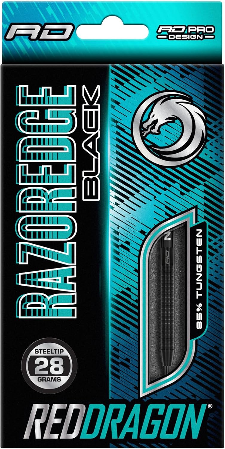 RED DRAGON Razor Edge Series Dartpfeile Tungsten Profi Steel Darts mit Flights und Schäfte 60 G 1 St