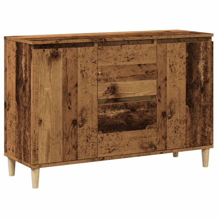 vidaXL Sideboard, Kommode mit 2 Schubladen 2 Türen, Anrichte Schrank für Wohnzimmer, Beistellschrank
