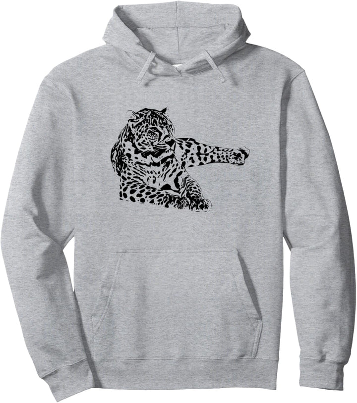 Leopard Motiv Raubkatzen Afrika Katzen Tiere Leoparden Pullover Hoodie