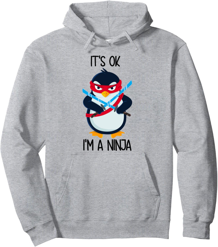 Pinguin Es ist ok ich bin ein Ninja Pullover Hoodie