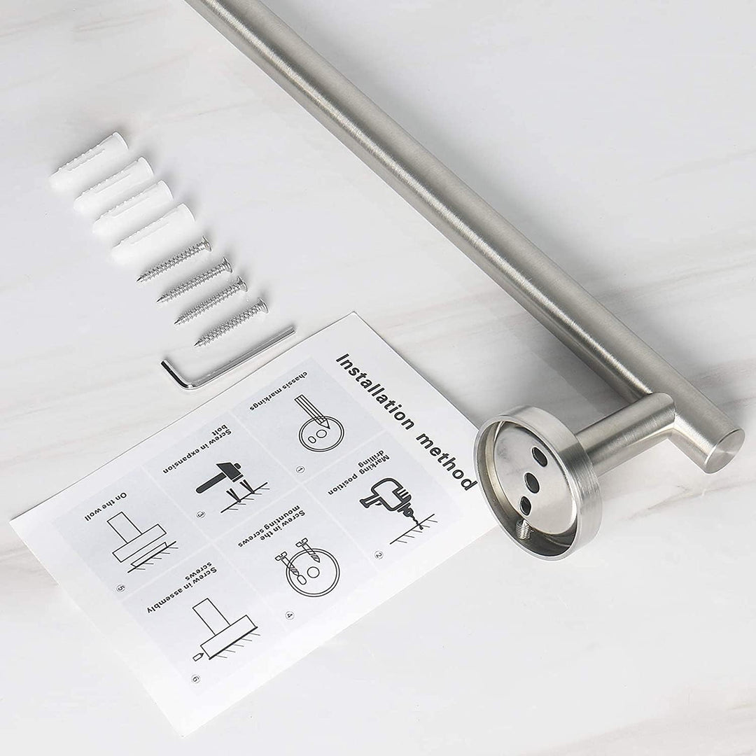 NearMoon Badezimmer-Handtuchstange, Badzubehör, dicker Edelstahl-Duschtuchhalter für Badezimmer, Han