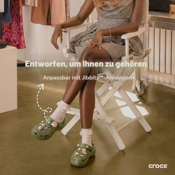 Crocs Unisex Classic Clog 38/39 EU Army Green, 38/39 EU Army Green