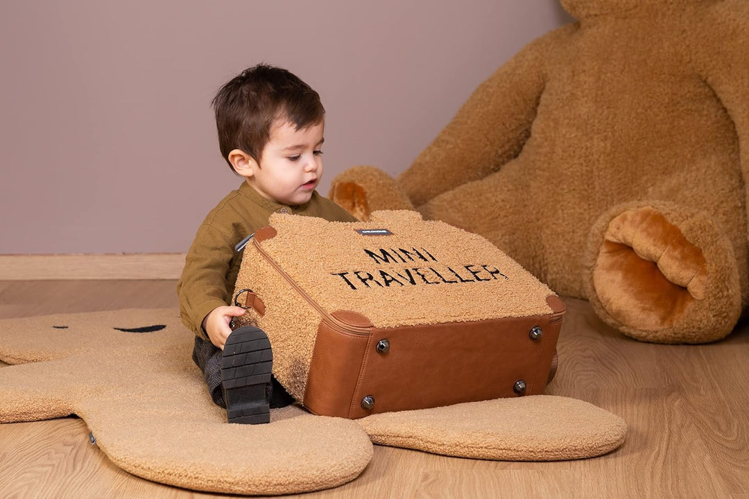 Childhome Koffer für Kinder, Wochenende, Kabinenformat, kompakt, robust, Henkel für Transport, Namen