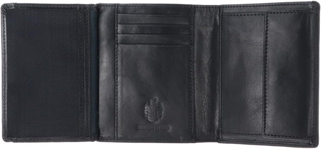 Leonhard Heyden Roma - Herrengeldbörse mit Münzfach Leder 11 cm schwarz, Schwarz