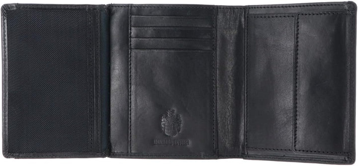 Leonhard Heyden Roma - Herrengeldbörse mit Münzfach Leder 11 cm schwarz, Schwarz