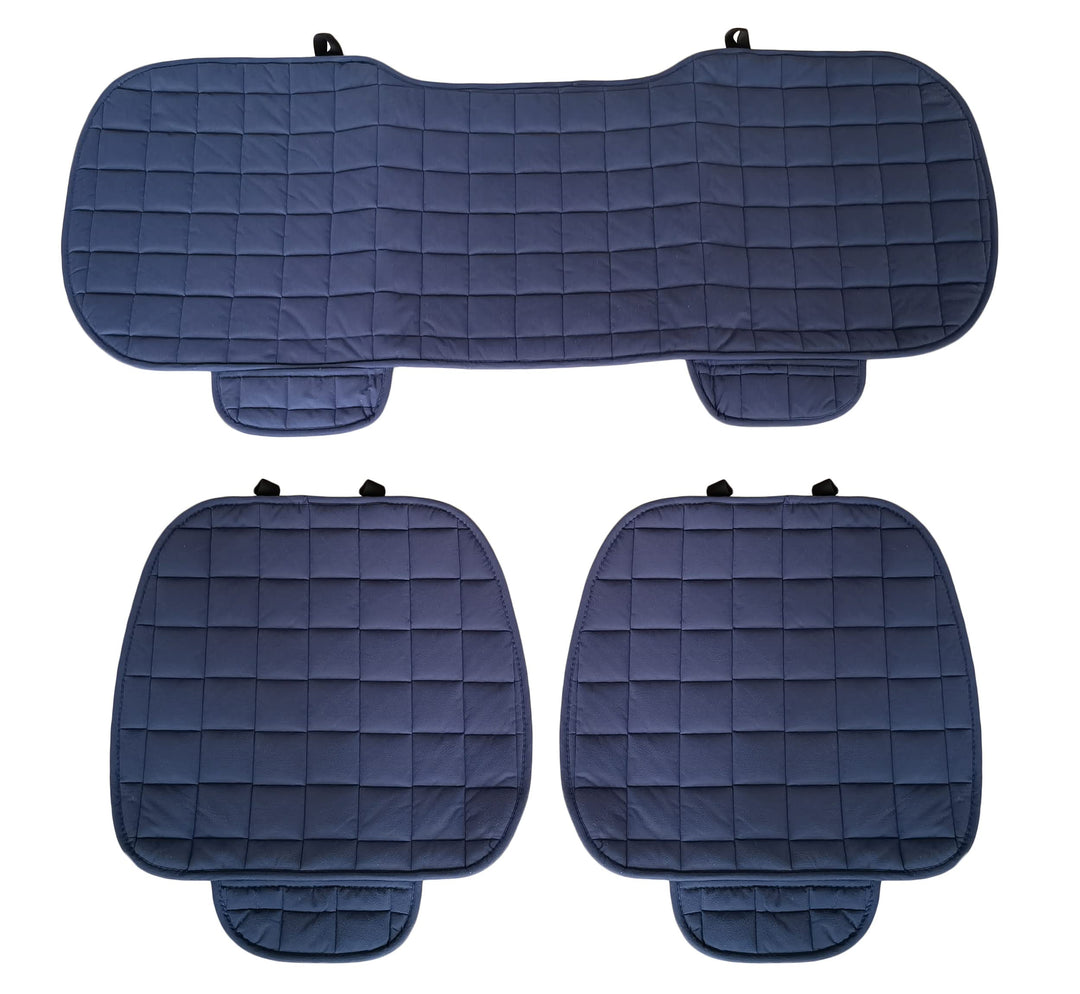 Auto Accessori Lupex - Universal-Autositzbezug 3-teilig, Sitzschutz 2 vorne und 1 hinten, Blau, Komf